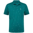 thumbnail image 2 of Men's Levelwear Teal Seattle Mariners Confetti Insignia 2.0 Polo, 2 of 3