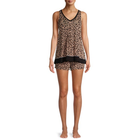 Secret Treasures Women's and Women's Plus Modern Tank and Shorty PJ Set