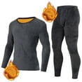thumbnail image 6 of USNSM Mens Thermal Underwear Set Soft Comfortable Thermals Base Layer Top and Bottom Ultra Soft Sets for Men Gray L, 6 of 6