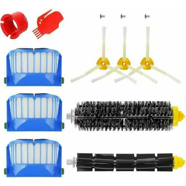 Kit de accesorios para iRobot Roomba serie 600 671 692 694 697 698 650 651 660 690 piezas de repuesto de rodillo de filtro de cepillo de fregona Bodega Aurrera en linea