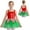 Red, variant on Girls Christmas Ballet Dance Dress Leotard Mrs Santa Elf Costume for Performance Green 16