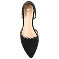 thumbnail image 5 of Journee Womens Jezlin Slip On Almond Toe Ballet Flats, Widths Available, 5 of 10