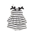 thumbnail image 3 of HAYIMI Girls Striped Tops And Shorts Summer Casual Two Piece Outfit Sets Toddler Kids Fashion Beachwear Stylish Clothes Sets, 3 of 9