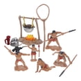 thumbnail image 1 of Shisuyan Modèles de Camping Miniatures Forme Homme Primitive 1 Ensemble 2.4x1.8x0.8in, 1 of 8