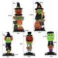 thumbnail image 2 of Mom's Best Letreros de mesa de Halloween con dibujos de magos de madera, 2 of 2