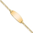 thumbnail image 5 of 14K Yellow Gold 14ky Oval ID Figaro Bracelet, 5 of 6