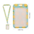 thumbnail image 3 of 2Pcs ID Card Holder Card Sleeve Bus Card Holder Work Card Protector Hanging Card Case with Lanyard, 3 of 8
