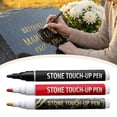thumbnail image 7 of Tombstone Marker Pen, Black Stone Touch-Up Pen, Permanent Waterproof Paint Marker for Tombstone Headstone Gravestone Lettering Restoration, Quick Dry Weatherproof Ink for Memorial Stone Repair, 7 of 7