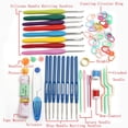 thumbnail image 2 of 1 Set Sewing Needles Crochet Notion Blunt with Plastic Handle Knitting Multi-color Thread Tools Crochets Hooks for Yarn Project, 2 of 9