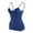 Dark Blue, variant on Hpapadks Women Tank Tops Casual Adjust Spaghetti Tanks with Built In Shelf Bras Solid Padded Camis Camisole Tops for Women Dark Blue XL