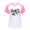 thumbnail image 4 of Toddler Girls Summer Tops Tees Casual Color Block Games Printed Raglan Short Sleeved T Shirt Spring Shirts For Boy 3-4 T, 4 of 4