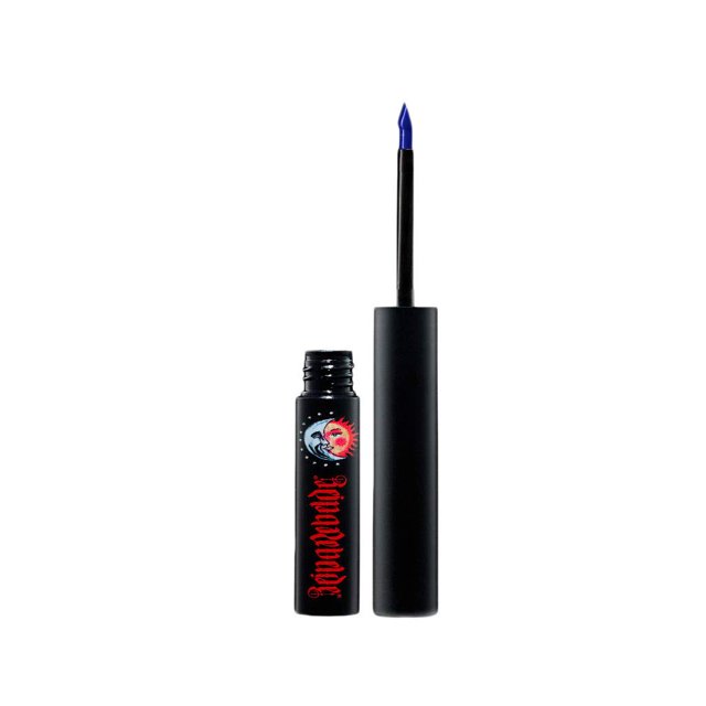 REINA REBELDE Bonita Bandera Delineador de ojos líquido Bright Blue Black Rebel Eye Definer Liquid | Punta de fieltro resistente al agua de larga duración | Libre de crueldad y vegano/aplicación preci