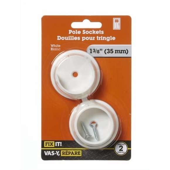 Douilles à tringle1-3/8 po 2 pièces