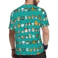 thumbnail image 2 of Wukai Cartoon Dogs Print Men's Short-Sleeved Mesh T-Shirt,Quick-Dry Short Sleeve Workout T-Shirt-Medium, 2 of 8