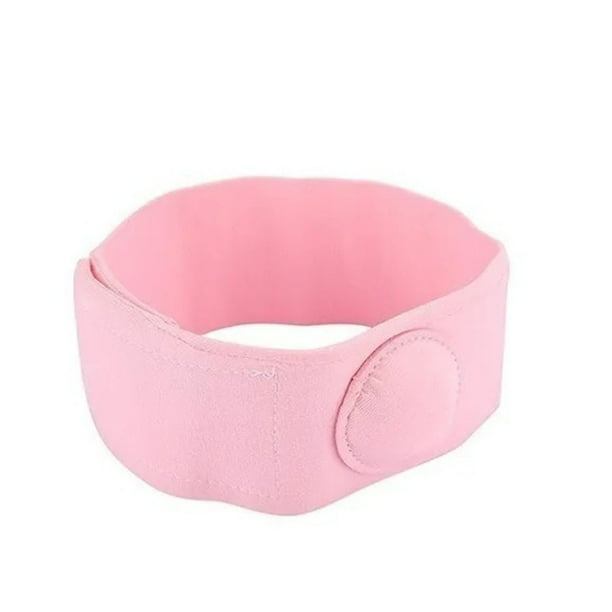 Cinturón de hernia umbilical para bebé, 2 unidades, portátil, de algodón suave, para tratamiento de hernia infantil, banda para el ombligo, color rosa