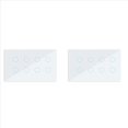 thumbnail image 1 of 2X Interruptor de Pared con Luz TáCtil Inteligente WIFI, Panel de Cristal de 8 Entradas, Tuya Smart Life para Alexa y Home, Color, 1 of 5