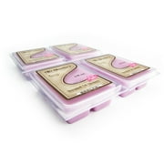 Pure Lilac Wax Melts Bulk Pack - 4 Highly Scented Bars - Made With Natural Oils - Flower & Floral Air Freshener Cubes Collection