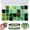 1200pcs Green Glass Beads, variant on 304Pcs Beaded Keychain Making Kits for Women Girls DIY Acrylic Heart Flower and Alphabet Beads for Bag Charms Jewelry Making and Craft