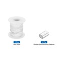 thumbnail image 3 of 164Ft Wire Rope 304 Stainless Steel Cable 1/32" Vinyl Coated with 10pcs Aluminum Sleeves White, 3 of 7