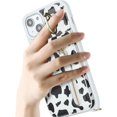 thumbnail image 6 of iPhone 13 Case for Women with Card Holder, iPhone 13 Phone Case Wallet with Strap,Crossbody Lanyard Cases with Credit Card Slots Kickstand with Ring Holder Stand Case,6.1 Inch,Cow Print, 6 of 15