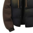 thumbnail image 3 of WRKEKC Winter Jackets for Men Solid Color Layered Look Vest Stand Collar Zipper Pocket Cotton Jacket Long Sleeve Casual Wear, 3 of 5