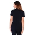 thumbnail image 3 of Simply Ravishing Women's Basic Short Sleeve Hip Length Open Drape Cardigan, Small, Black, 3 of 4
