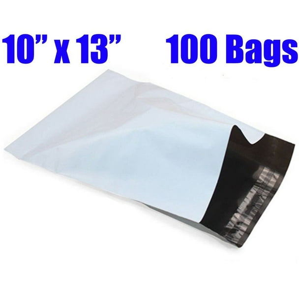 demonstration Produktion pizza SJPACK 100 Pcs 10 x 13 White Poly Mailer Envelopes Shipping Bags with Self  Adhesive, Waterproof and Tear-Proof Postal Bags - Walmart.com