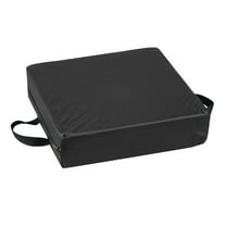 DMI 16" x 16" x 4" Foam Deluxe Seat-Lift Cushion Leatherette Cover Black (513-8884-0200)