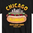 thumbnail image 3 of Instant Message - Chicago Hot Dog Skyline  - Toddler & Youth Short Sleeve Graphic T-Shirt, 3 of 6