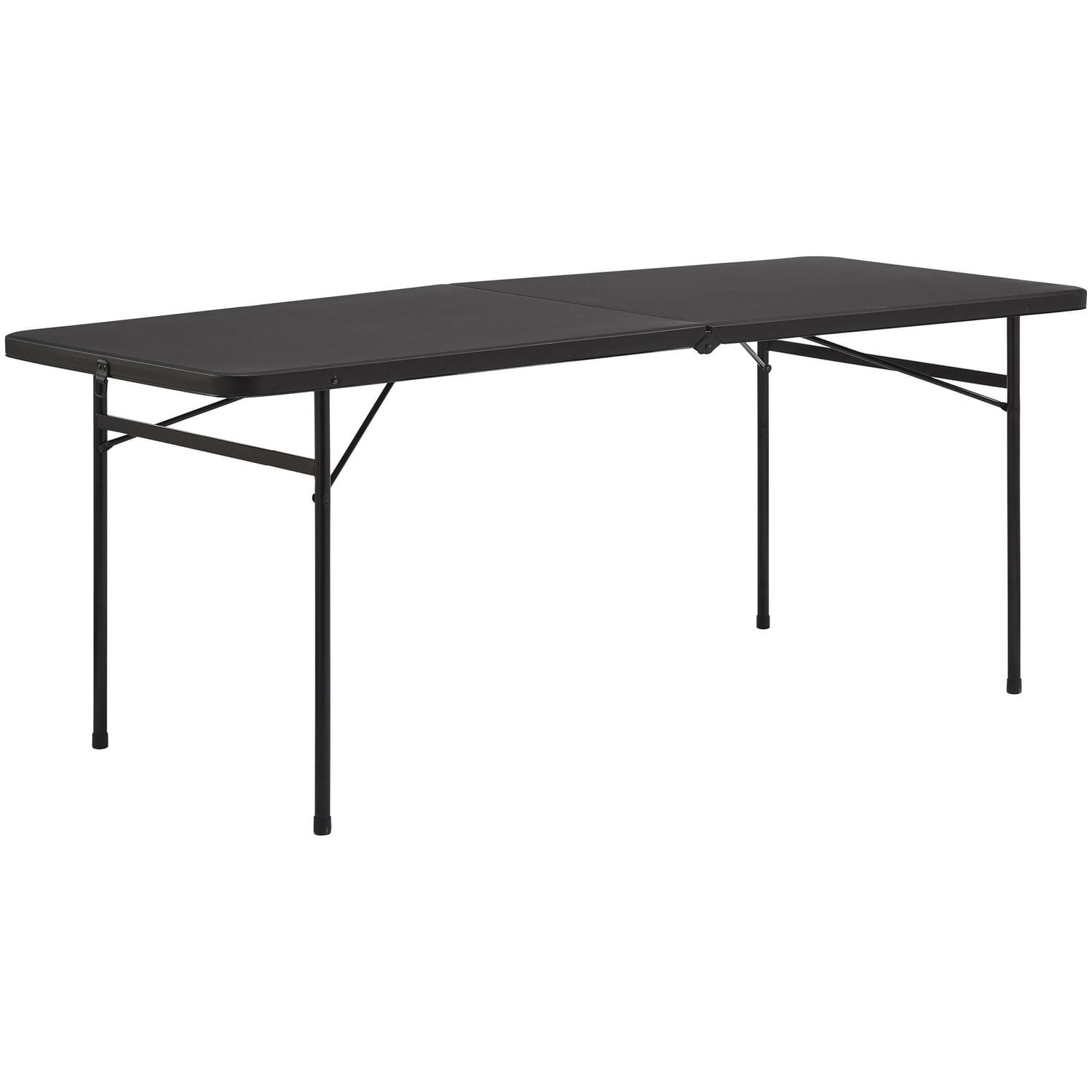 Mainstays 6 Foot Folding Table, Black