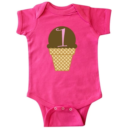 

Inktastic 1st Birthday Ice Cream Gift Baby Boy or Baby Girl Bodysuit