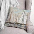 thumbnail image 3 of Creative Products Painterly Sailboats 18x18 Indoor / Outdoor Pillow, 3 of 3