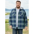 thumbnail image 6 of Boulder Creek By Kingsize Men's Big & Tall  Removable Hood Shirt Jacket, 6 of 6