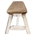 thumbnail image 4 of Pemberly Row 5ft Transitional Wood Plank Style Bench in Natural, 4 of 4