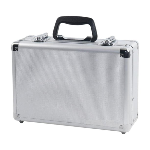 Bolsa de Transporte para Radiocontrol, Estuche Robusto Y Ligero, Relleno de Espuma, Material de Aluminio MDF para Entusiastas Del Aeromodelismo. Plata