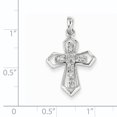 thumbnail image 2 of Pendentif Croix Diamant en Or Blanc 14K, 2 of 2