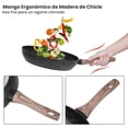thumbnail image 4 of Juego de 3 Sartenes con Revestimiento Antiadherente para Todo Tipo de Estufas, Set de 3 piezas (20 cm y 24 cm y 28 cm), 4 of 7