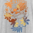 thumbnail image 2 of Women's Lilo & Stitch Tropical Ukulele Racerback Tank Top White Heather Medium, 2 of 4