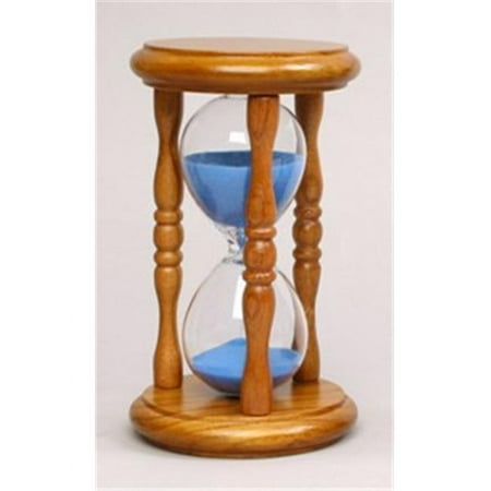g w schleidt 36005na g sand timer 5 mins blue sand in natural stand