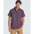 thumbnail image 2 of Real Essentials 3 Pack: Men's Regular-Fit Short Sleeve Woven Button Down Shirt with Pocket (Available in Big & Tall), 2 of 7