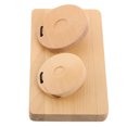 thumbnail image 1 of TEHAUX Roulettes en Bois Instruments de Musique Kaki 1Pcs Compétences Motrices Fines Montessori, 1 of 6