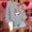 Gray, variant on GUZOM Womens Pink Valentine's Day Sweatshirt, Oversized Off-The-Shoulder with Pixel Rock On Hand Heart Print,Size 2XL