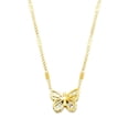 thumbnail image 1 of Collar de mariposa para mujer jinwen Chapado en 18 Colgante ajustable Joyería de moda Boda baile, 1 of 8