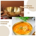 thumbnail image 2 of 2 ensaladeras de acero inoxidable, cuencos de cocina coreanos para ramen, cuencos de metal multiusos, ensaladera grande de acero inoxidable, cuenco aislado para servir, 20 cm, 2 of 5