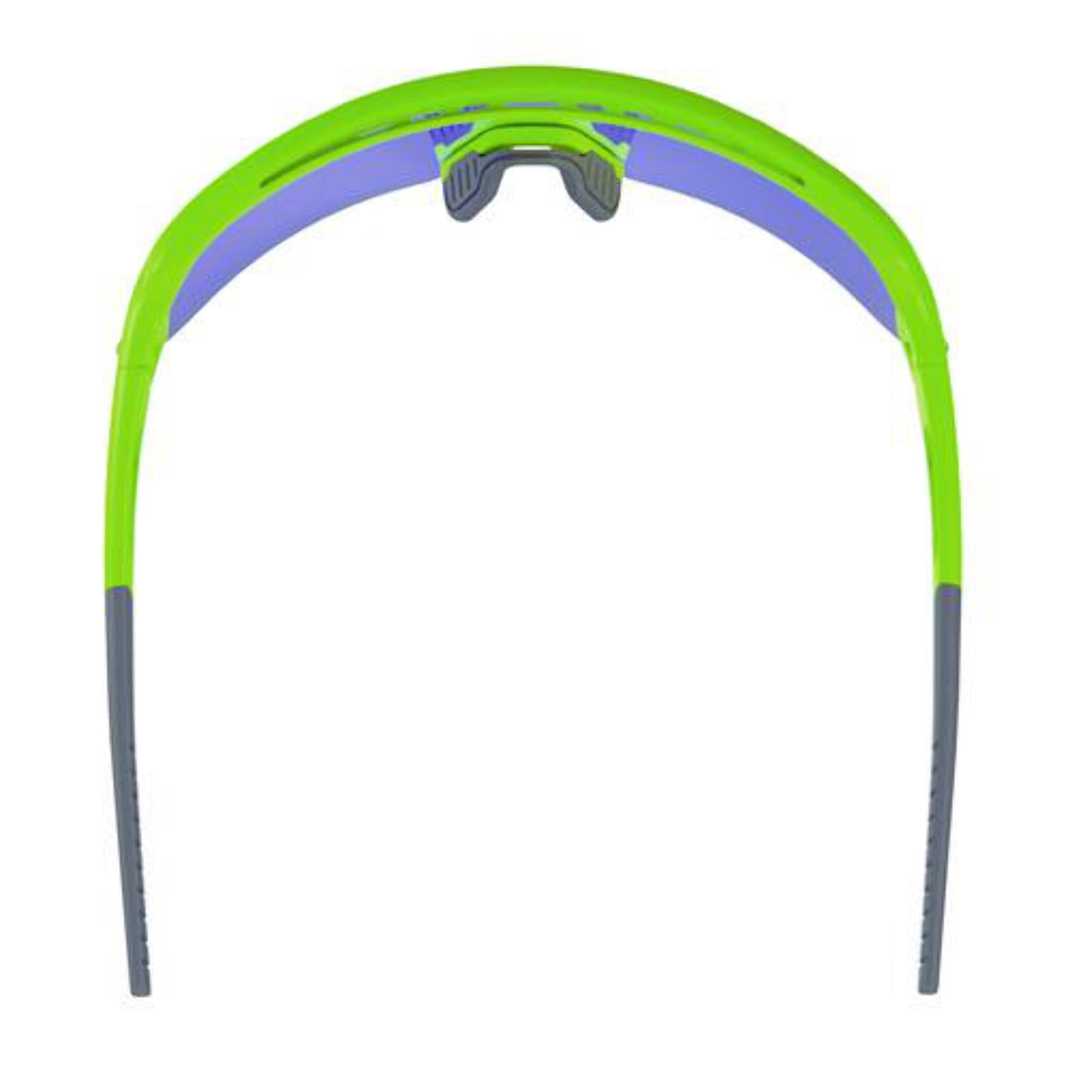 Ergodyne B3139690 Skullerz AEGIR-MI Half Frame Safety Glasses Blue Mirror Lens Lime Frame