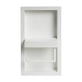 thumbnail image 6 of ALFI brand ABTPNC88-W White Matte Stainless Steel Recessed Toilet Paper Holder Niche, 6 of 8