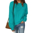 thumbnail image 2 of Timegard Sweaters for Women Crew Neck Long Sleeve Tops Oversized Loose Comfy Pullover Fall Fashion, 2 of 6
