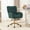 Green, variant on Noble House Rostin Velvet Swivel Home Office Chair, Ergonomic Makeup Vanity Seat with Adjustable Gold Base, Green