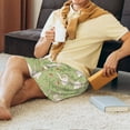 thumbnail image 5 of Sikiie Cute Rabbit And Flower Mens Pajama Shorts, Lightweight Lounge Pant with Pockets Soft Sleep Pj Shorts for MenSmall, 5 of 6