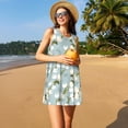 thumbnail image 3 of Fotbe Tulips Flowers Vestido de Verano sin Mangas para Mujer – Vestido Midi Línea A, Estilo Camiseta Floral, Vestido Playero Casual y Fluido, 3 of 7